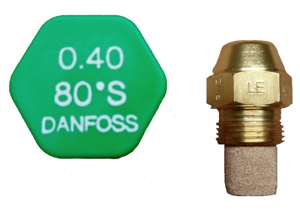 Danfoss Düse LE-V für Viessmann Vitoflame 0.40 gph. 80 Grad S V Kennzeichnung